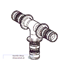Mepla Kunststoff T-Stück d16 (GE621310005) Mepla Kunststoff T-Stück d16 (GE621310005)